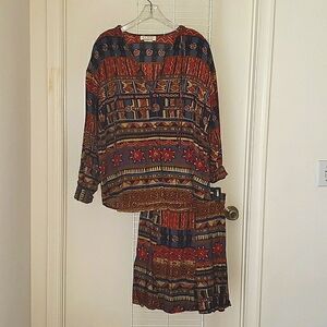 Ladies tunic with matching skirt